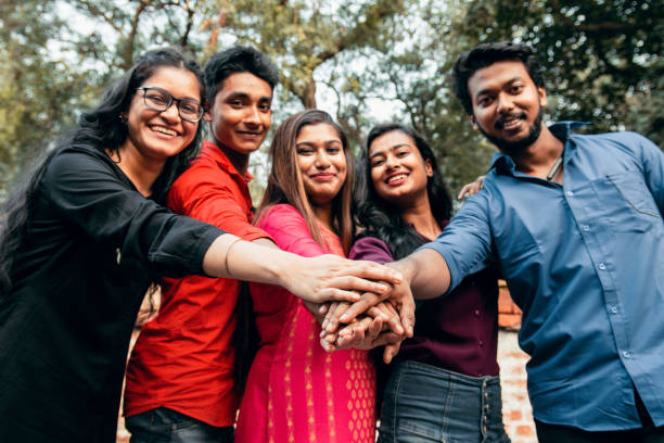 Team working together at Aaradhya Business Solutions